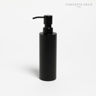DISPENSER NEGRO MATE CILINDRO PETIT 20,5 CM