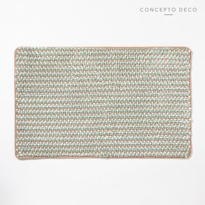 ALF SHAGGY 50X80 TRES COLORES ACQUA BEIGE BLANCO