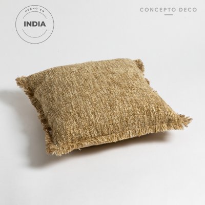 FUNDA ALMOHADON INDIA BEIGE 45X45CM
