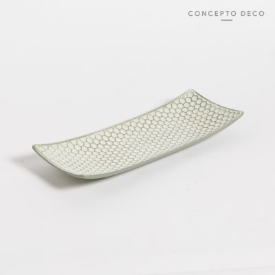 BAN SANTORINI 34X13CM VERDE CLARO