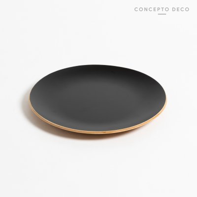 BANDEJA MADERA SAUCE NEGRO 25CM