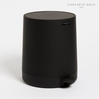 TACHO SILICONADO CIERRE SOFT REDONDO NEGRO 5LTS