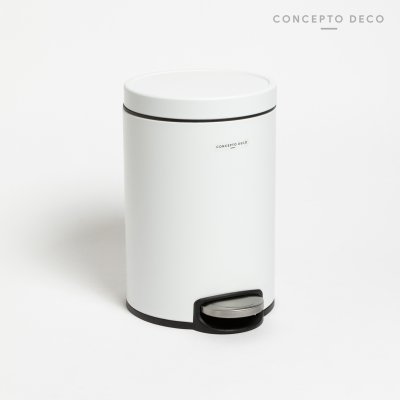 TACHO ACERO CIERRE SOFT BLANCO MATE 3L