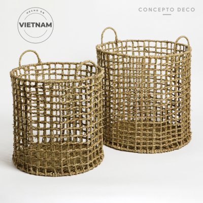 SETX2 CANASTO SEAGRASS G:39X40 C:34X35CM