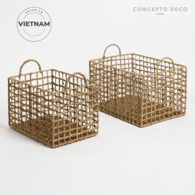 SETX2 CANASTO SEAGRASS G:38X23 C:33X23CM