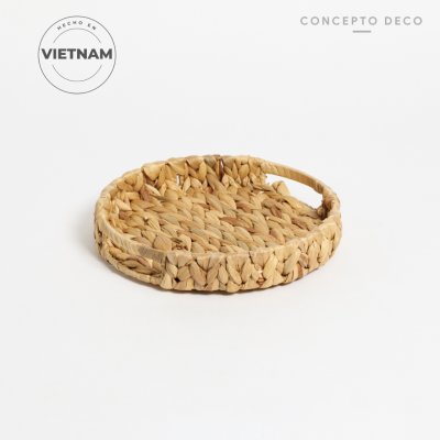 BANDEJA JACINTO NATURAL 24,5DIAM