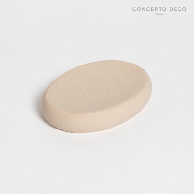 JABONERA CERÁMICA PUNTITOS CRUDO 10,5X10CM