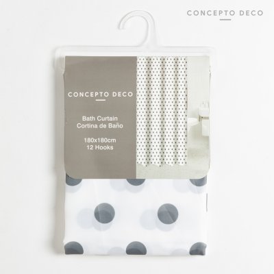 CORTINA LUNARES GRIS 180X180CM