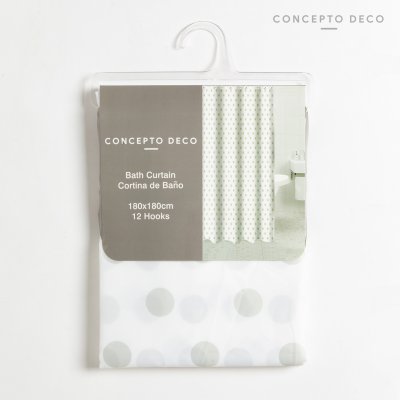 CORTINA LUNARES BEIGE 180X180CM