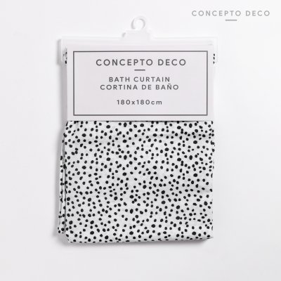 CORTINA TELA ESTAMPADA PINTITAS 180X180CM