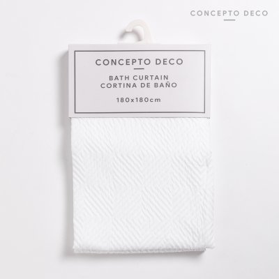 CORTINA MEMORIA ROMBOS 180X180CM