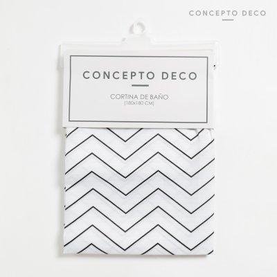 CORTINA TELA ZIGZAG 180X180CM