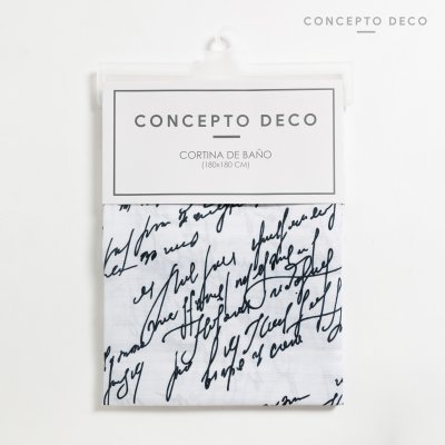 CORTINA TELA CURSIVA 180X180CM