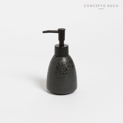 DISPENSER CERÁMICA SIFON NEGRO GOTA 15CM