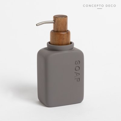 DISPENSER SOAP GRIS 16,5X5CM