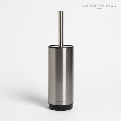 ESCOBILLA METAL SATINADO REDONDO 36CM