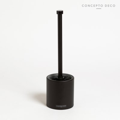 ESCOBILLERO CILINDRO MARRON OSCURO LISO BAJO 35CM