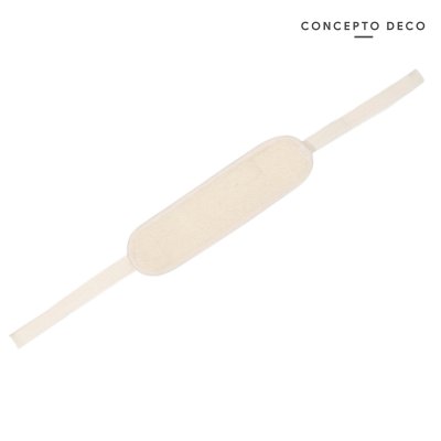 ESPONJA PLANA OVAL ESPALDA CREMA