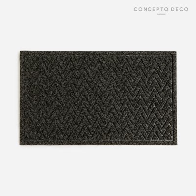 FELPUDO ZIG ZAG GRIS 45X75CM