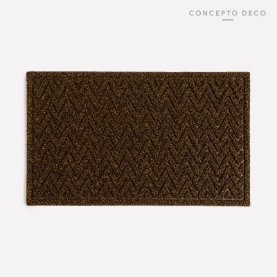 FELPUDO ZIG ZAG MARRON 45X75CM