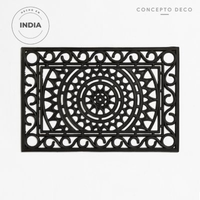 FELPUDO GOMA GARDEN SOL 40X60 RECTANG