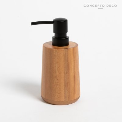 DISPENSER MADERA DE MANGO REDONDO 15X7CM