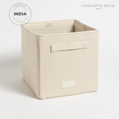 ORG PLACARD PAMUK RIGIDO TEJIDO 25X26X25CM