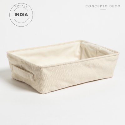 ORG PLACARD PAMUK BAJO TEJIDO 36X24X10CM