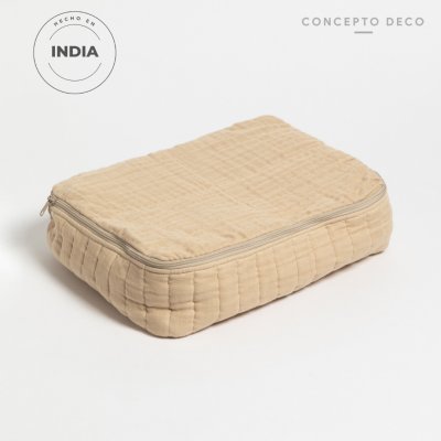 ORG PAMUK CIERRE BEIGE 30X21CM