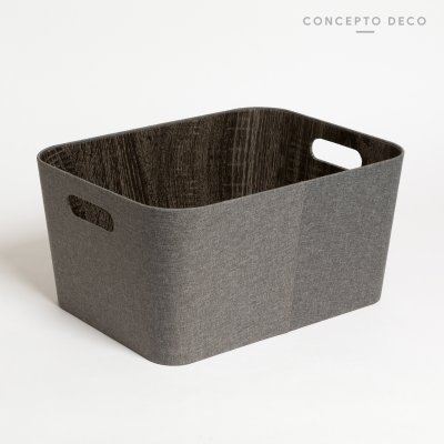 ORGANIZADOR MADERA GRIS 30.5X40.6X20.3CM