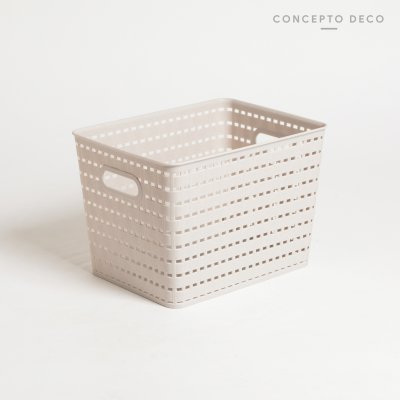 ORGANIZADOR GRIS CLARO 25.3X19.5X17CM