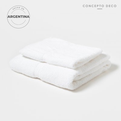 SET X2 TOALLAS 95X152 Y 45X95 BLANCO  580gr ARG