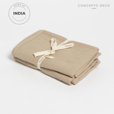 SETX2 TOALLA ROSTRO PAMUK MICRO WAFFLE BRIGE 50X80CM