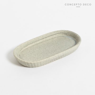 BANDEJA GRANITO RELIEVE OVAL 18CM
