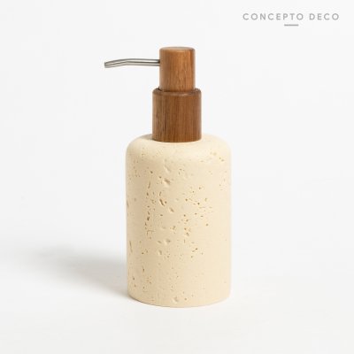 DISPENSER SIMIL TRAVERTINO BEIGE 17X7,5CM