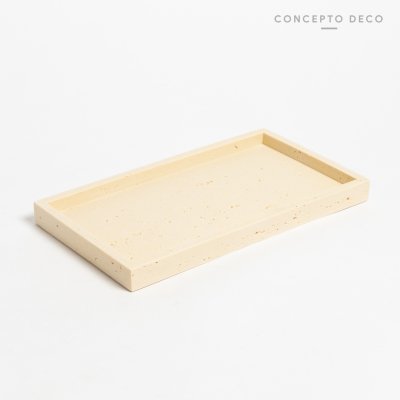 BANDEJA SIMIL TRAVERTINO BEIGE 27,5X16X2