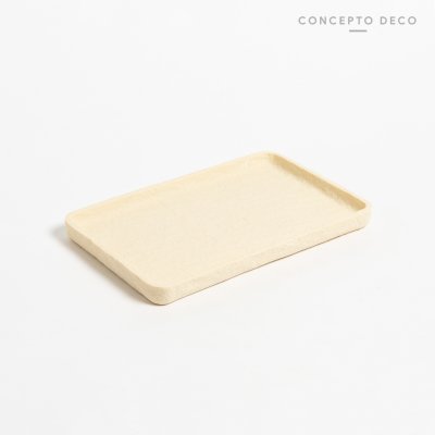 BANDEJA SIMIL PIEDRA BEIGE 25,5X16X2CM