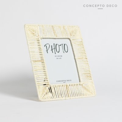 PORTARRETRATOS YUTE CRUDO 15X20 CM