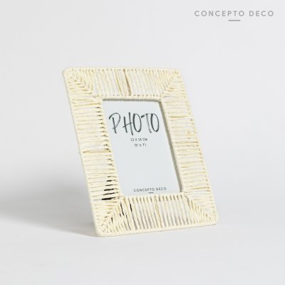 PORTARRETRATOS YUTE CRUDO 13X18 CM