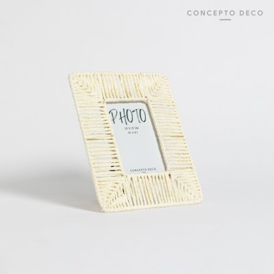 PORTARRETRATOS YUTE CRUDO 10X15 CM