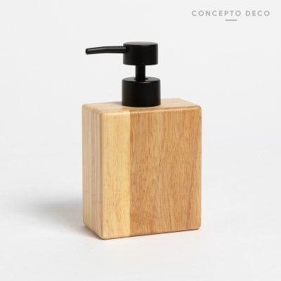 DISPENSER CUADRADO ROBLE 16X5CM