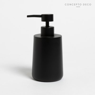 DISPENSER REDONDO ROBLE NEGRO 17X7CM