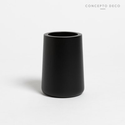 PORTACEPILLO REDONDO ROBLE NEGRO 11X7CM