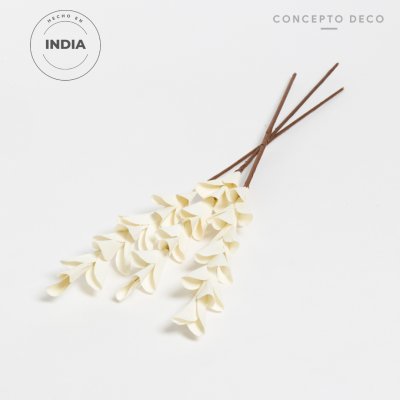 FLORES SECAS BOUQUET RUD STICK BLEECH 54CM