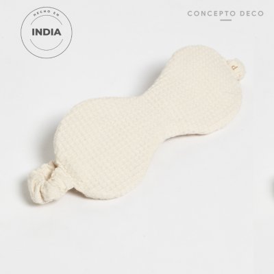 ANTIFAZ PAMUK MICRO WAFFLE CRUDO 20X80CM (ELASTICO 29X2)